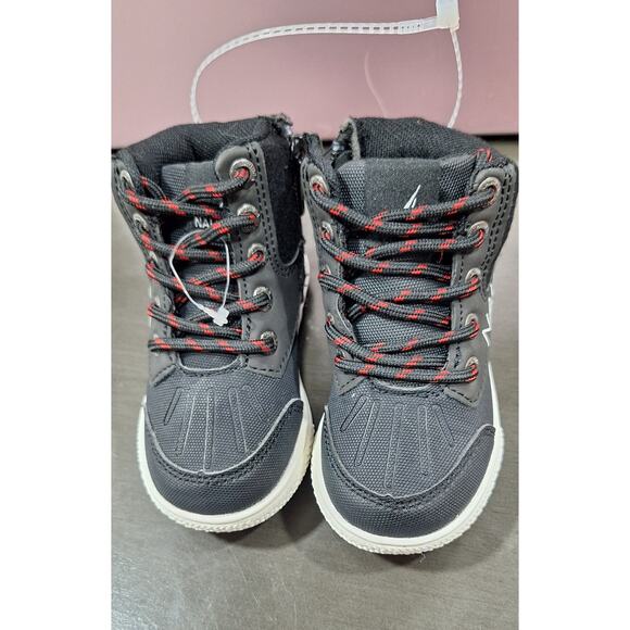 Nautica Black and Red Kids Boots - Picture 2 of 9